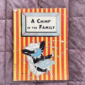 A Chimp in the Family Vintage Children's Book - by Charlotte Becker